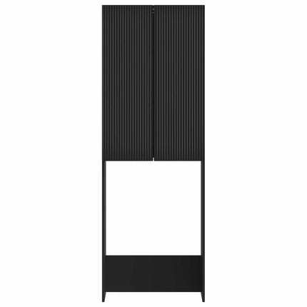 Toalett skåp ARNHEM Svart 66 x 25,5 x 190 cm Konstruerat trä