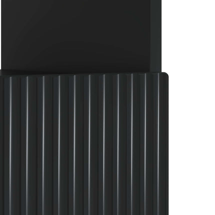 LED TV-skåp Svart Konstruerat trä