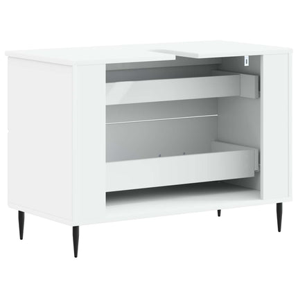 Badrumsskåp med handfat HAARLEM Vit 82 x 41 x 58,5 cm