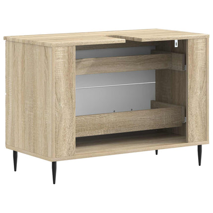 Badrumsskåp med handfat HAARLEM Sonoma-ek 82 x 41 x 58,5 cm