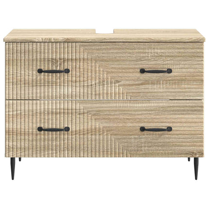 Badrumsskåp med handfat HAARLEM Sonoma-ek 82 x 41 x 58,5 cm