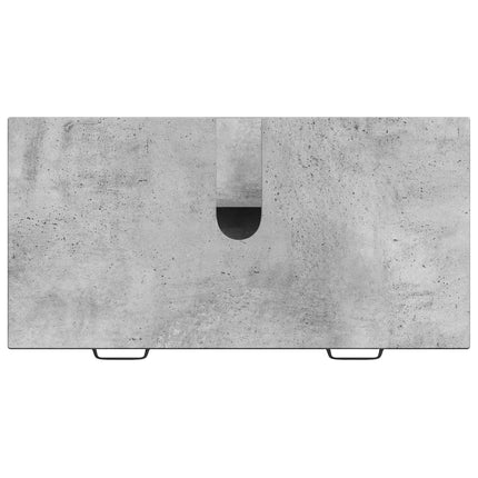 Badrumsskåp med handfat HAARLEM Betonggrå 82 x 41 x 58,5 cm