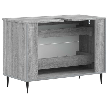 Badrumsskåp med handfat HAARLEM Grå Sonoma 82 x 41 x 58,5 cm