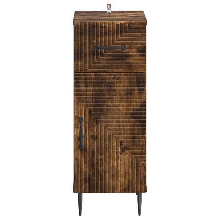 Badrumsskrubb HAARLEM Rökt ek 30 x 31 x 80 cm Konstruerat trä