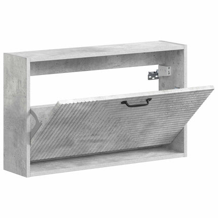 Väggmonterad skoskåp HAARLEM 71 x 17 x 43 cm Konstruerat trä