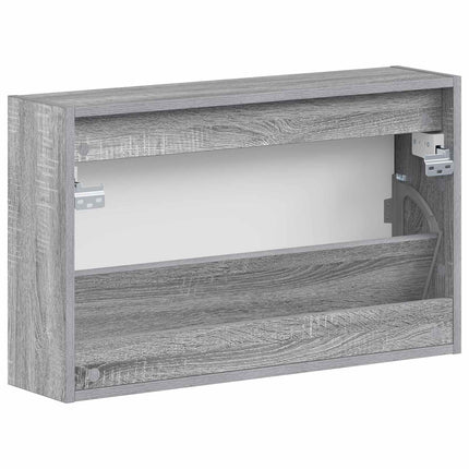 Väggmonterad skoskåp HAARLEM 71 x 17 x 43 cm Konstruerat trä