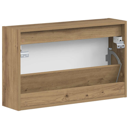 Väggmonterad skoskåp HAARLEM 71 x 17 x 43 cm Konstruerat trä