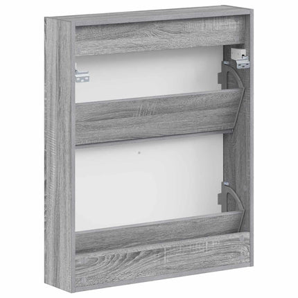 Väggmonterad skoskåp HAARLEM 71 x 17 x 86 cm Konstruerat trä