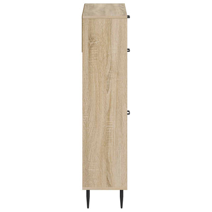 Skoskåp HAARLEM 78 x 24 x 103 cm Konstruerat trä Sonoma-ek