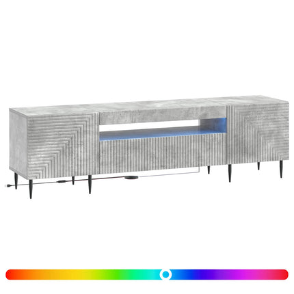 LED TV-skåp Betonggrå Konstruerat trä