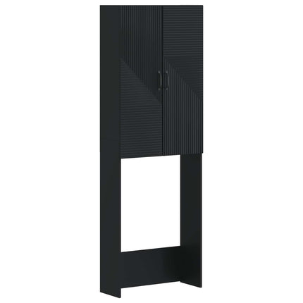 Toalett skåp HAARLEM Svart 66 x 25,5 x 190 cm Konstruerat trä