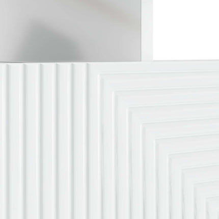 LED TV-skåp Vit högglans Konstruerat trä