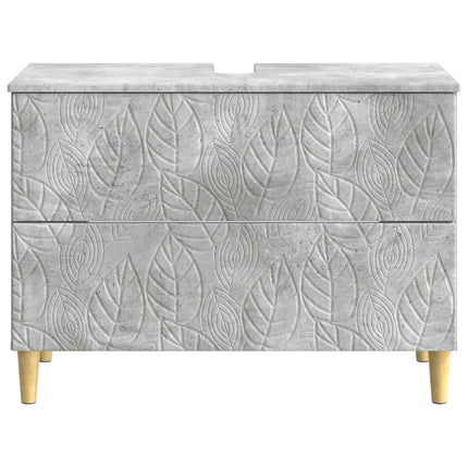 Badrumsskåp med handfat DELFT Betonggrå 82 x 41 x 59 cm