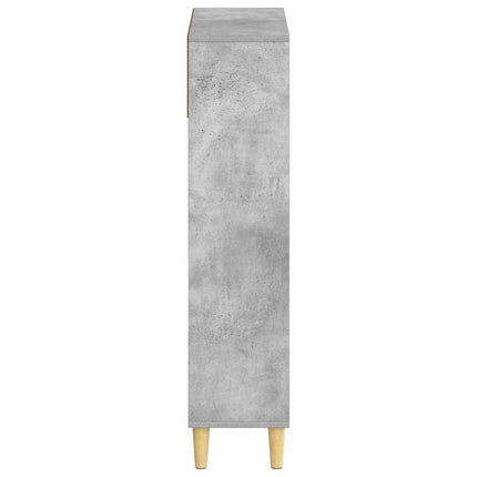 Skoskåp DELFT 78 x 24 x 103 cm Konstruerat trä Betonggrå