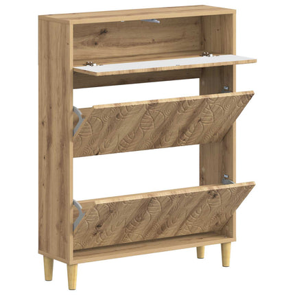 Skoskåp DELFT 78 x 24 x 103 cm Konstruerat trä Artisan-ek