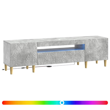 LED TV-skåp Betonggrå Konstruerat trä