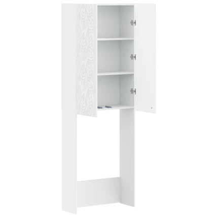 Toalett skåp DELFT Vit 66 x 25,5 x 190 cm Konstruerat trä