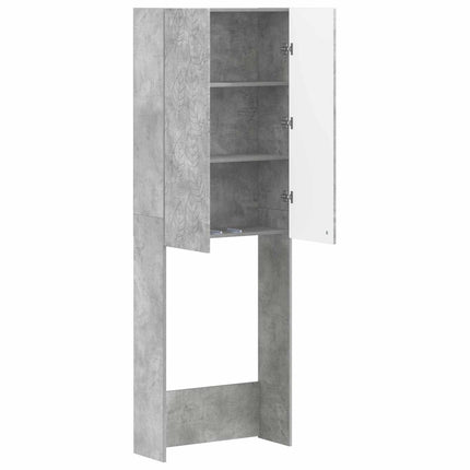 Toalett skåp DELFT Betonggrå 66 x 25,5 x 190 cm Konstruerat trä