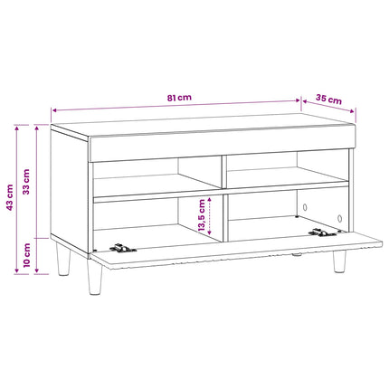 LED TV-skåp Artisan-ek Konstruerat trä