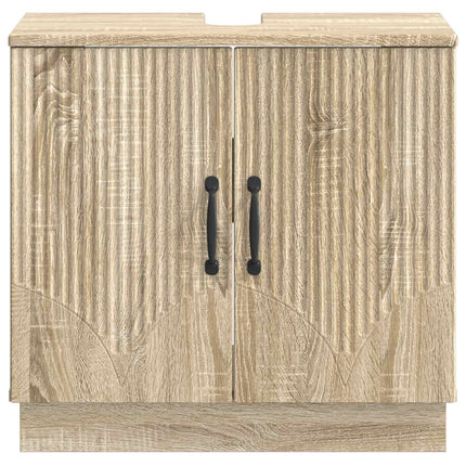 Badrumsskåp med handfat HOORN Sonoma-ek 59,5 x 31,5 x 56 cm