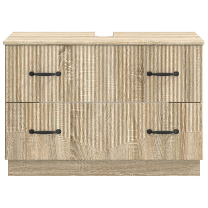 Badrumsskåp med handfat HOORN Sonoma-ek 82 x 41 x 56 cm