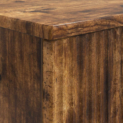 Badrumsskåp med handfat HOORN Rökt ek 82 x 41 x 56 cm