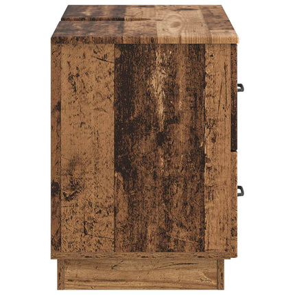 Badrumsskåp med handfat HOORN Gammalt trä 82 x 41 x 56 cm