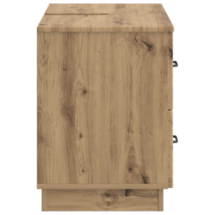 Badrumsskåp med handfat HOORN Artisan-ek 82 x 41 x 56 cm
