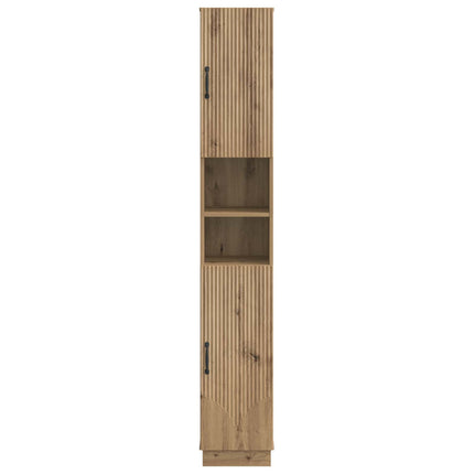 Badrumsskåp med Öppen Hylla HOORN Artisan-ek 30 x 31 x 187 cm
