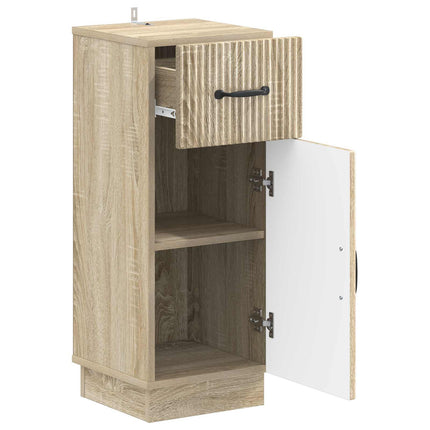 Badrumsskrubb HOORN Sonoma-ek 30 x 31 x 77 cm Konstruerat trä