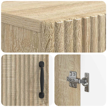 Badrumsskrubb HOORN Sonoma-ek 59,5 x 31 x 77 cm Konstruerat trä