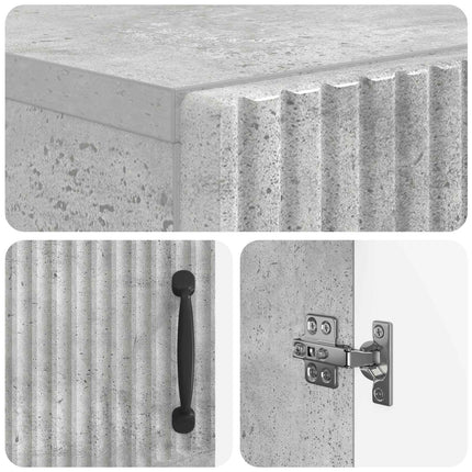 Badrumsskrubb HOORN Betonggrå 59,5 x 31 x 77 cm Konstruerat trä