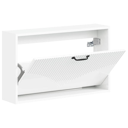 Väggmonterad skoskåp HOORN 71 x 17 x 43 cm Konstruerat trä