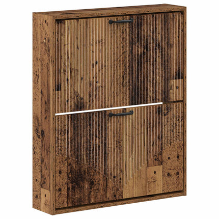 Väggmonterad skoskåp HOORN 71 x 17 x 86 cm Konstruerat trä