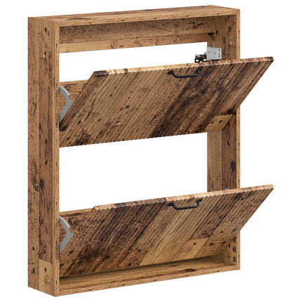 Väggmonterad skoskåp HOORN 71 x 17 x 86 cm Konstruerat trä