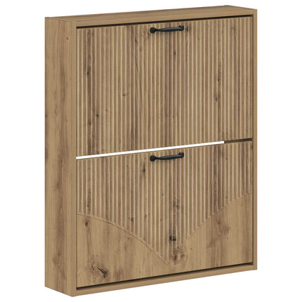 Väggmonterad skoskåp HOORN 71 x 17 x 86 cm Konstruerat trä