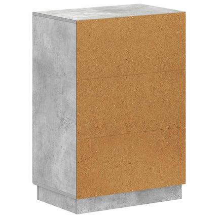 Skoskåp HOORN 59,5 x 39,5 x 87 cm Konstruerat trä Betonggrå