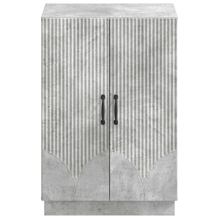 Skoskåp HOORN 59,5 x 39,5 x 87 cm Konstruerat trä Betonggrå