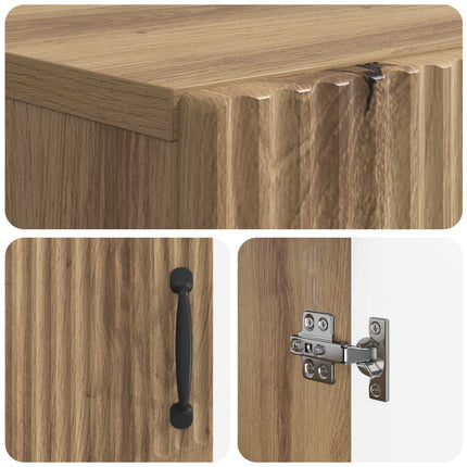 Skoskåp HOORN 59,5 x 39,5 x 87 cm Konstruerat trä Artisan-ek