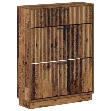Skoskåp HOORN 78 x 24 x 100 cm Konstruerat trä Gammalt trä