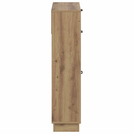 Skoskåp HOORN 78 x 24 x 100 cm Konstruerat trä Artisan-ek