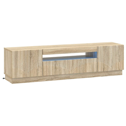LED TV-skåp Sonoma-ek Konstruerat trä