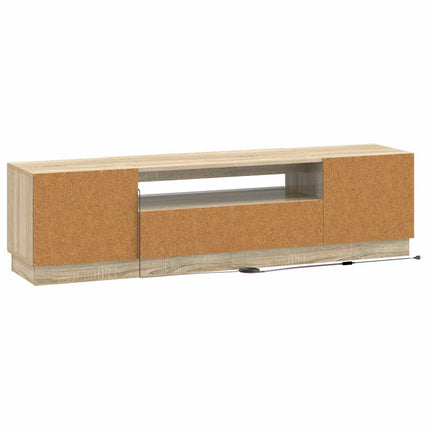 LED TV-skåp Sonoma-ek Konstruerat trä