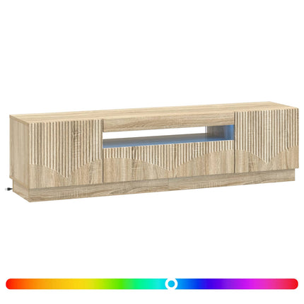 LED TV-skåp Sonoma-ek Konstruerat trä