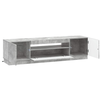 LED TV-skåp Betonggrå Konstruerat trä