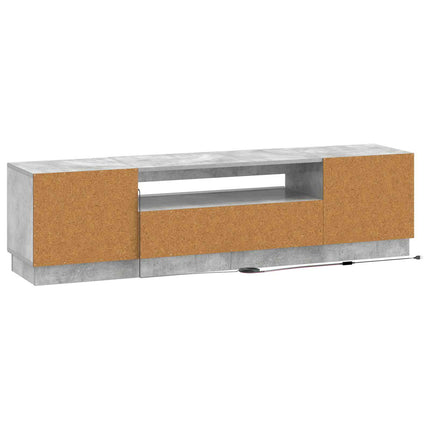 LED TV-skåp Betonggrå Konstruerat trä