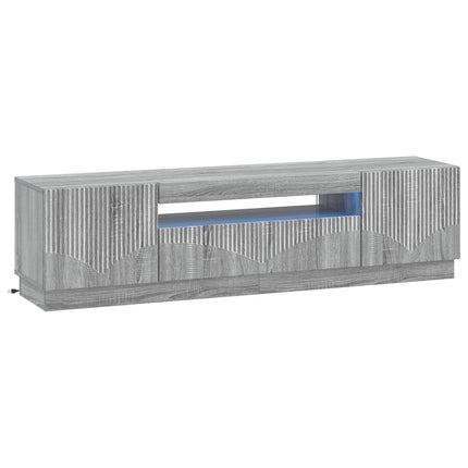 LED TV-skåp Grå Sonoma Konstruerat trä
