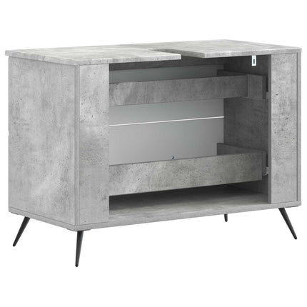 Badrumsskåp med handfat BREDA Betonggrå 82 x 41 x 59 cm