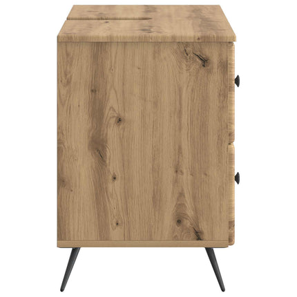 Badrumsskåp med handfat BREDA Artisan-ek 82 x 41 x 59 cm