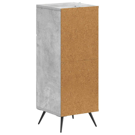 Badrumsskrubb BREDA Betonggrå 30 x 31 x 80 cm Konstruerat trä